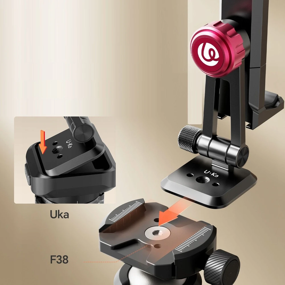 Telefono laikiklis - Ulanzi MA51 Quick Clip Išmanusis telefonas Holder, Adjustable, Juodas