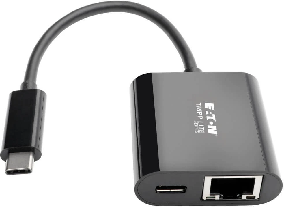 Eaton Corporation „Tripp Lite U436-06N-GB-C“ USB-C į gigabito tinklo adapteris su USB-C PD įkrovimu - „Thunderbolt 3“, Juoda, Juoda, Vietnamas, CE, FCC, REACH, 0–45 °C, -10–70 °C, 50 g