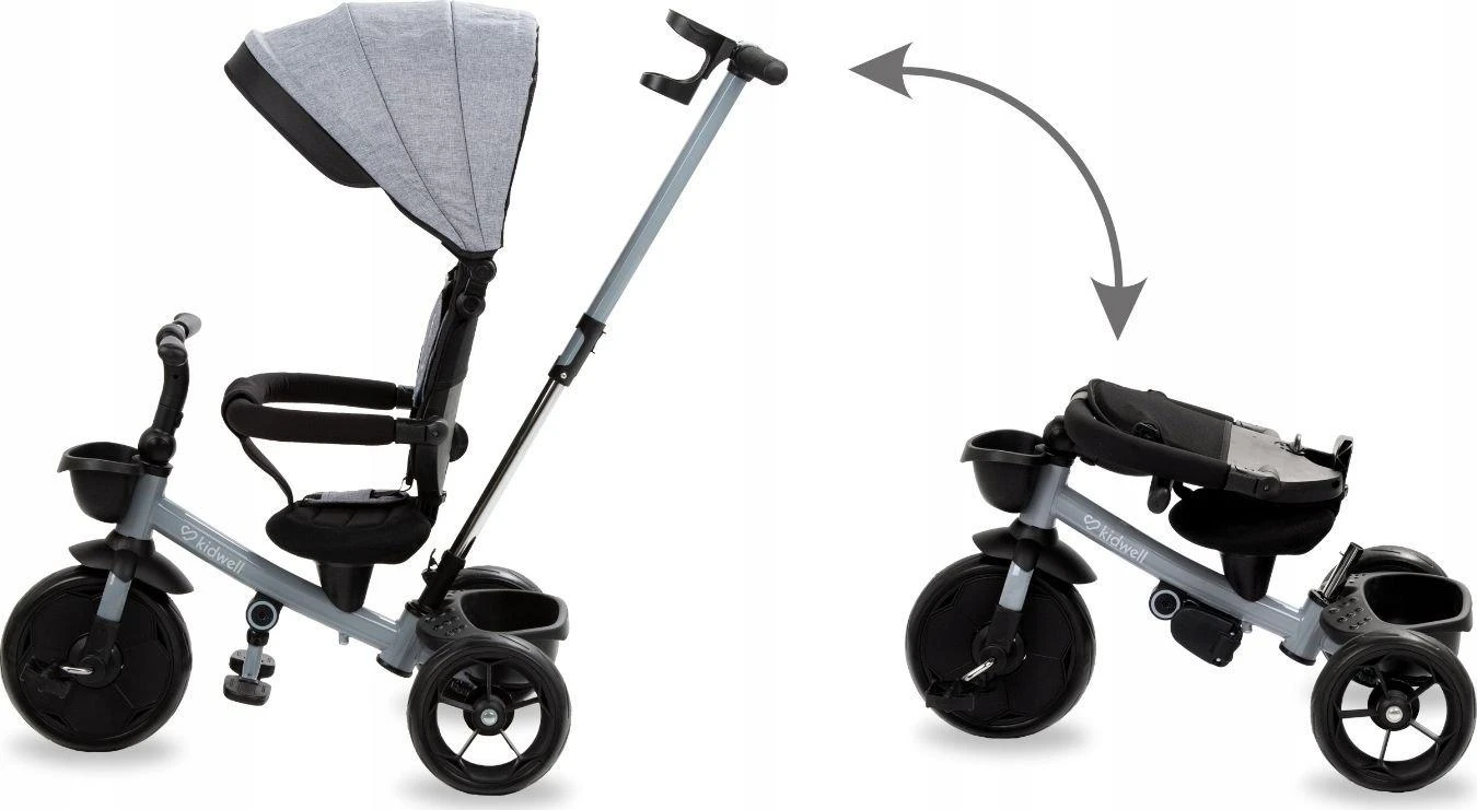 Triratukas Kidwell AXEL Titanium Pilkas