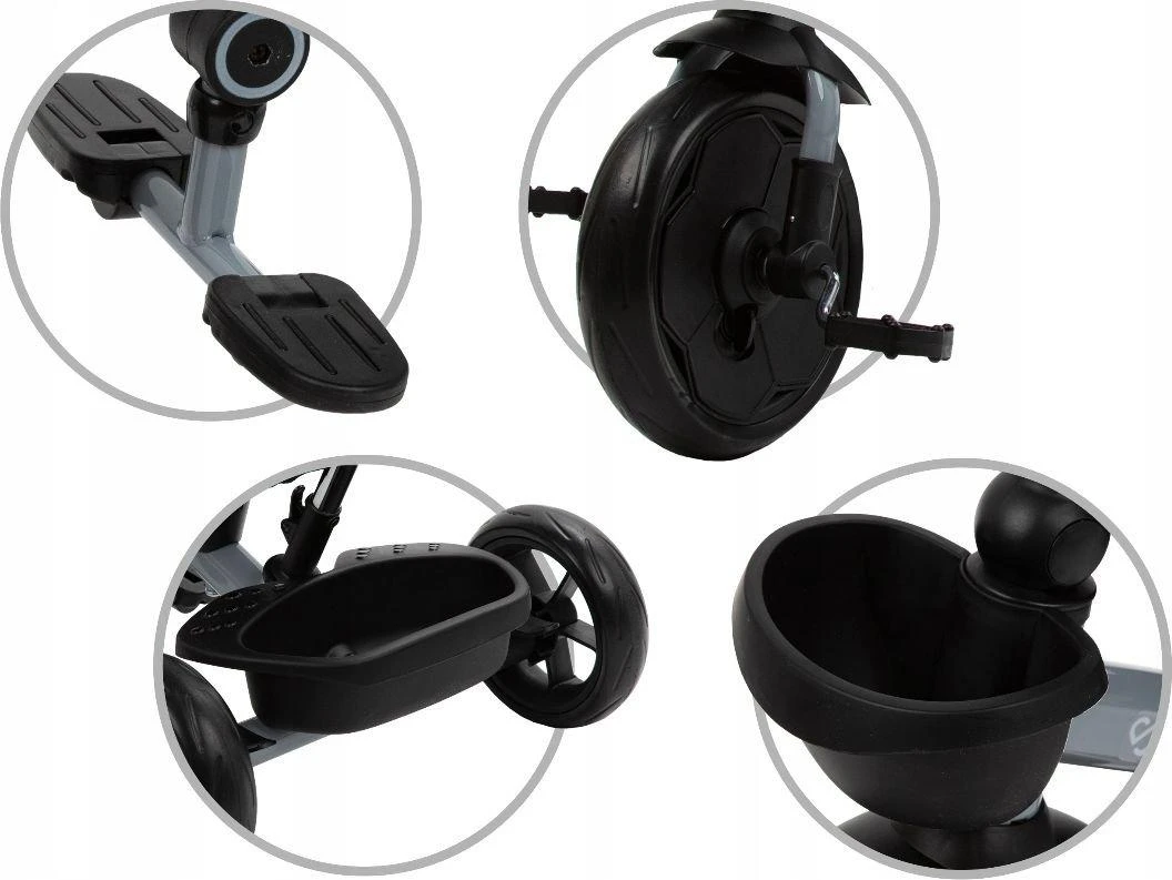 Triratukas Kidwell AXEL Titanium Pilkas