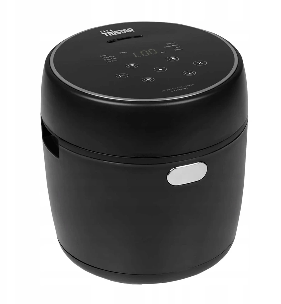 Tristar | Skaitmeninis ryžių virimo aparatas | RK-6238 | 350 W | 0,6 l | Programų skaičius: 8 | Juodas