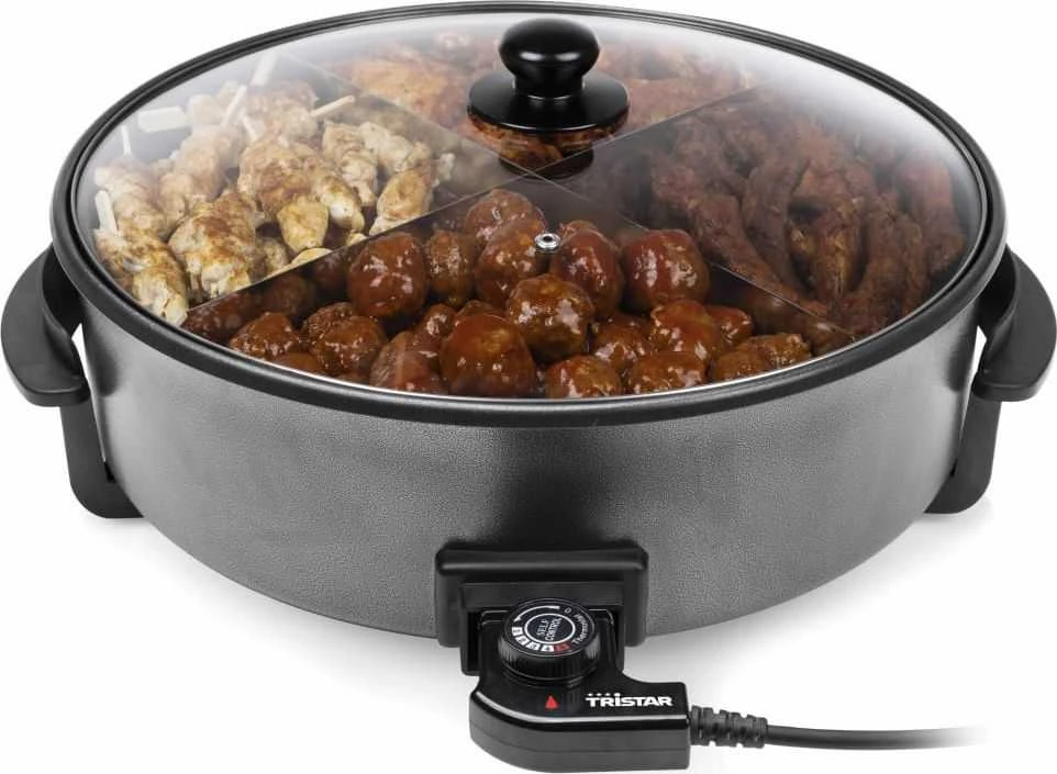 Tristar Multifunctional Grilis Pan XXL | PZ-9145 | Electric Grilis | 1500 W | Juodas