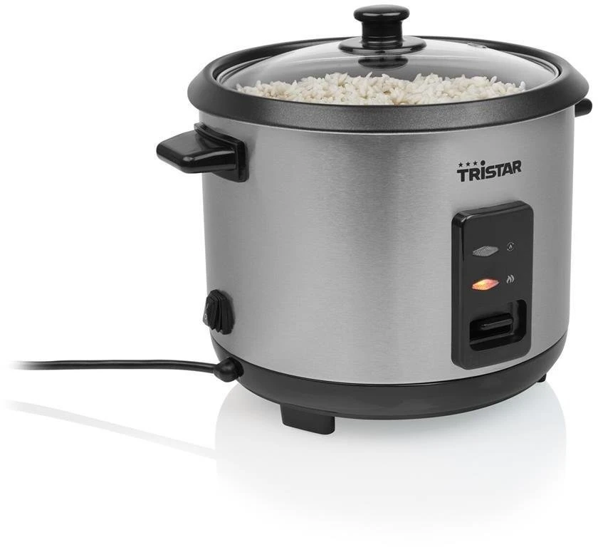 Tristar | Ryžių viryklė | RK-6147 | 500 W | 1,5 l | Programų skaičius: 1 | Sidabrinis