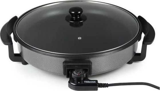 Tristar | Daugiafunkcinė grilio keptuvė | PZ-2964 | Skersmuo 40 cm | Grilis | 1500 W | Komplekte dangtelis | Fiksuota rankena | Juodas