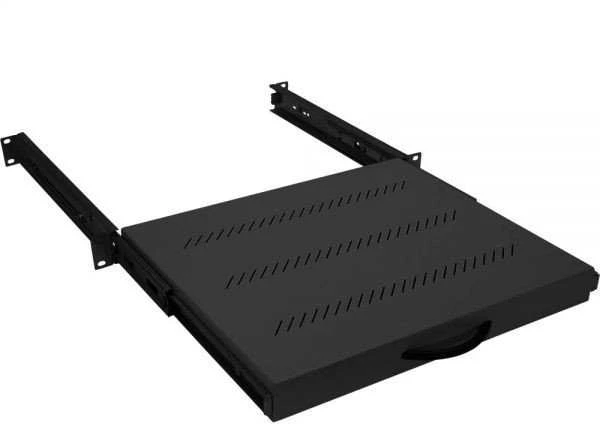 TRITON 19" ištraukiama lentyna, 1U/450mm, keliamoji galia 30kg, juoda