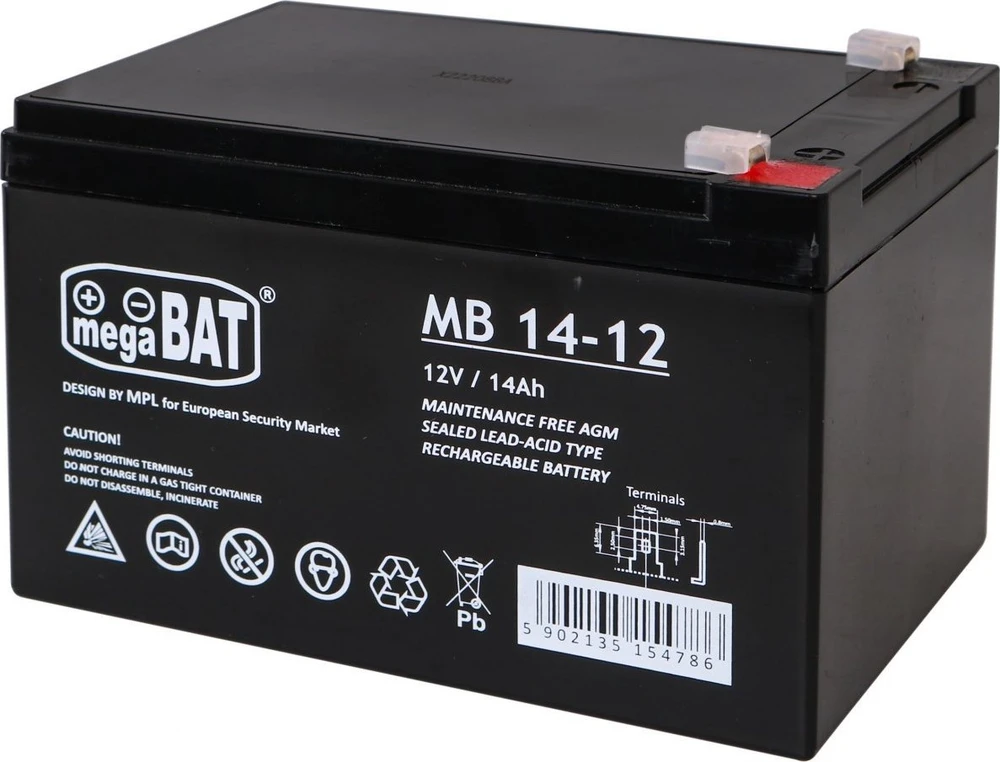 Megabat AKUMULIATORIUS 12V/14AH-MB