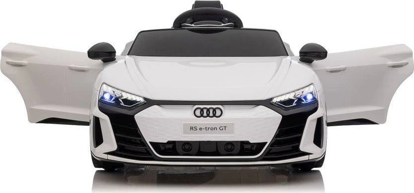 Lean Cars Vienvietis akumuliatorinis automobilis Audi E- Tron GT, baltas