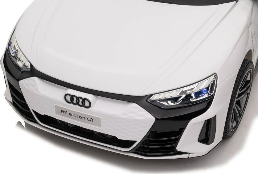 Lean Cars Vienvietis akumuliatorinis automobilis Audi E- Tron GT, baltas