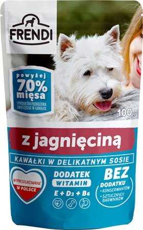 FRENDI Pieces in a delicate sauce su ėriena - Wet dog food - 100 g