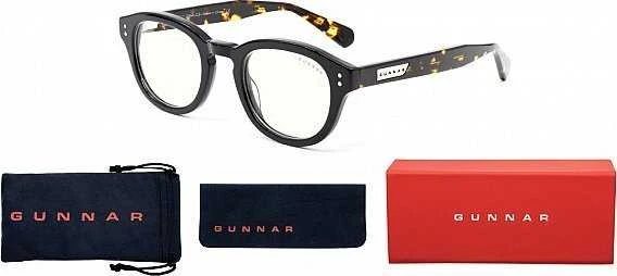 Triton GUNNAR Optiks Emery kompiuterio akiniai - skaidrus lęšis, juodas/vėžlio kiauras