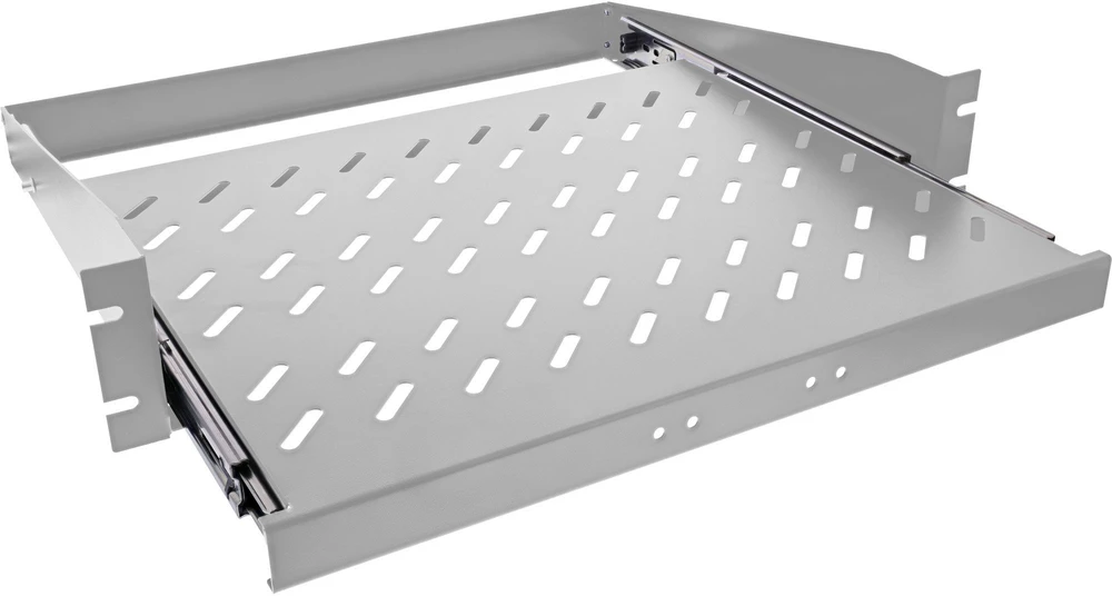 Triton InLine® 19" stumdoma lentyna, 350 mm, 30 kg, 2HE, RAL 7035 šviesiai pilka