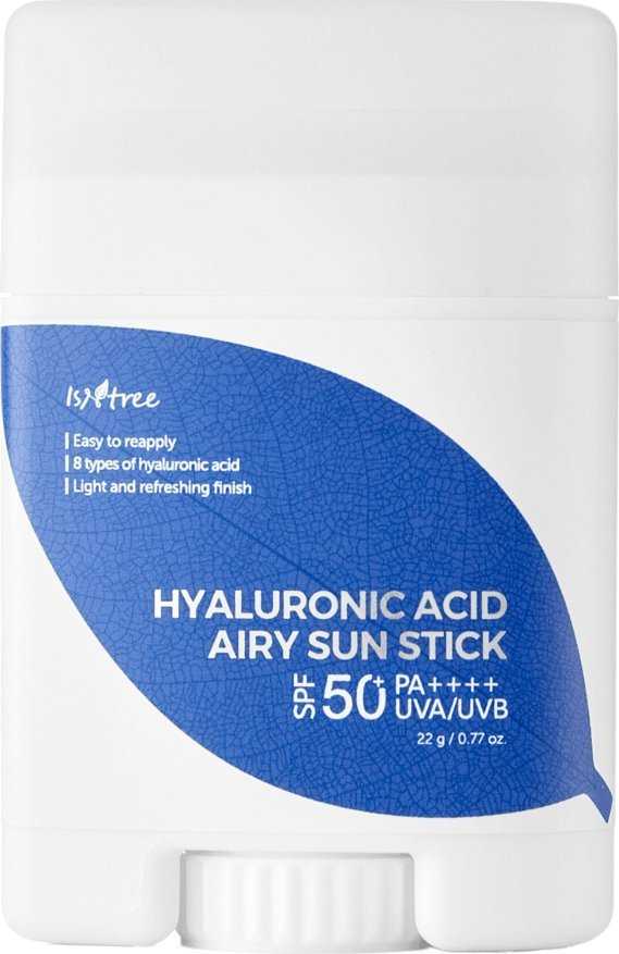"Isntree Hyaluronic Acid Airy" apsauginis kremas nuo saulės lazdelėje (Sun Stick) SPF 50+ 22 g