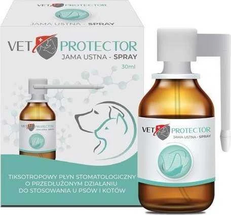 JM SANTE Vet Protector burnos ertmės purškalas – skystis šunims ir katėms burnos ertmei – 30 ml