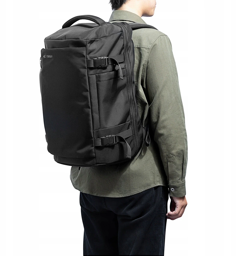 Tech-Protect Defender S40 Backpack for Ryanair & Wizzar, 20L Nešiojamas kompiuteris - Juodas