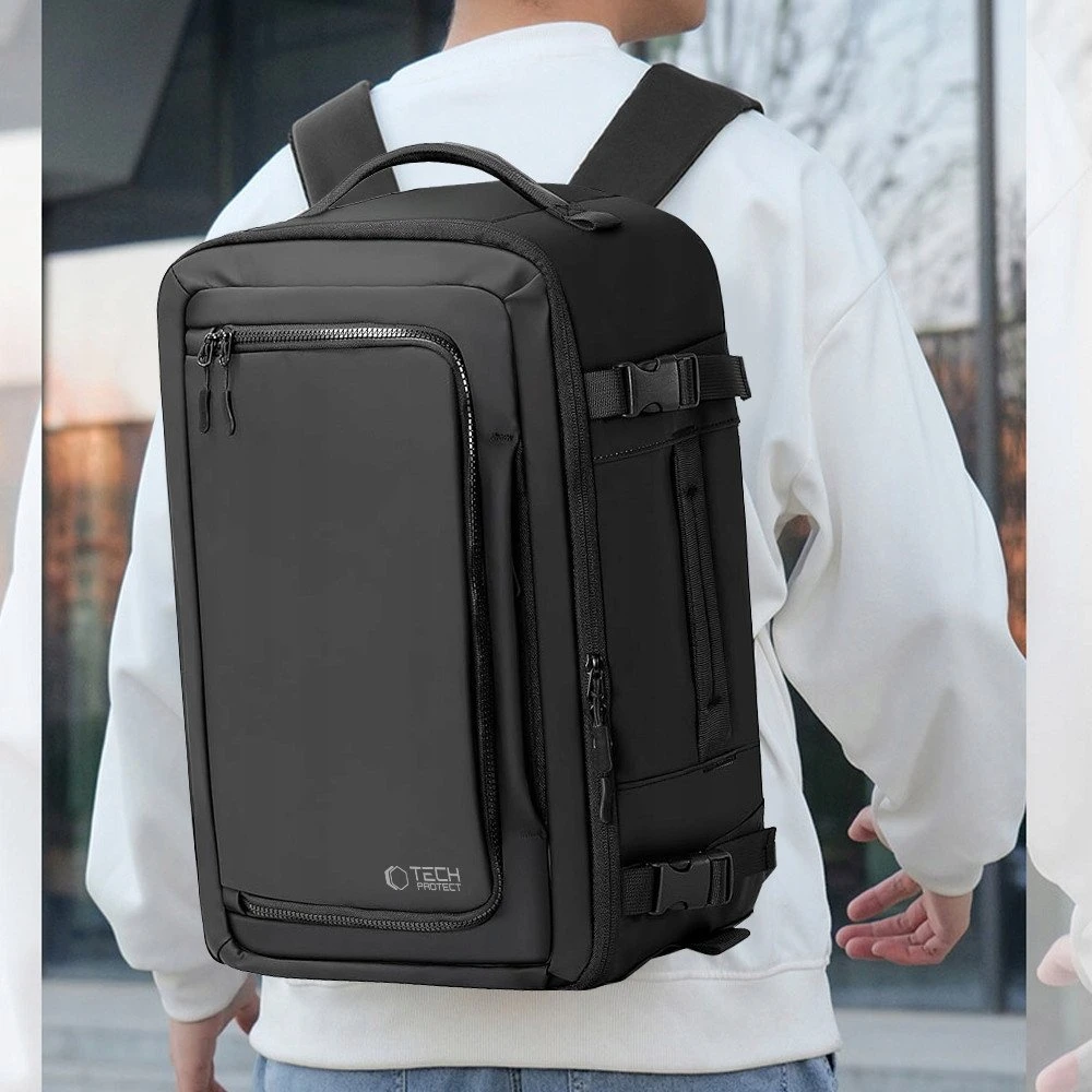 Tech-Protect Defender S50 Backpack for Ryanair & Wizzar, 20L Nešiojamas kompiuteris - Juodas