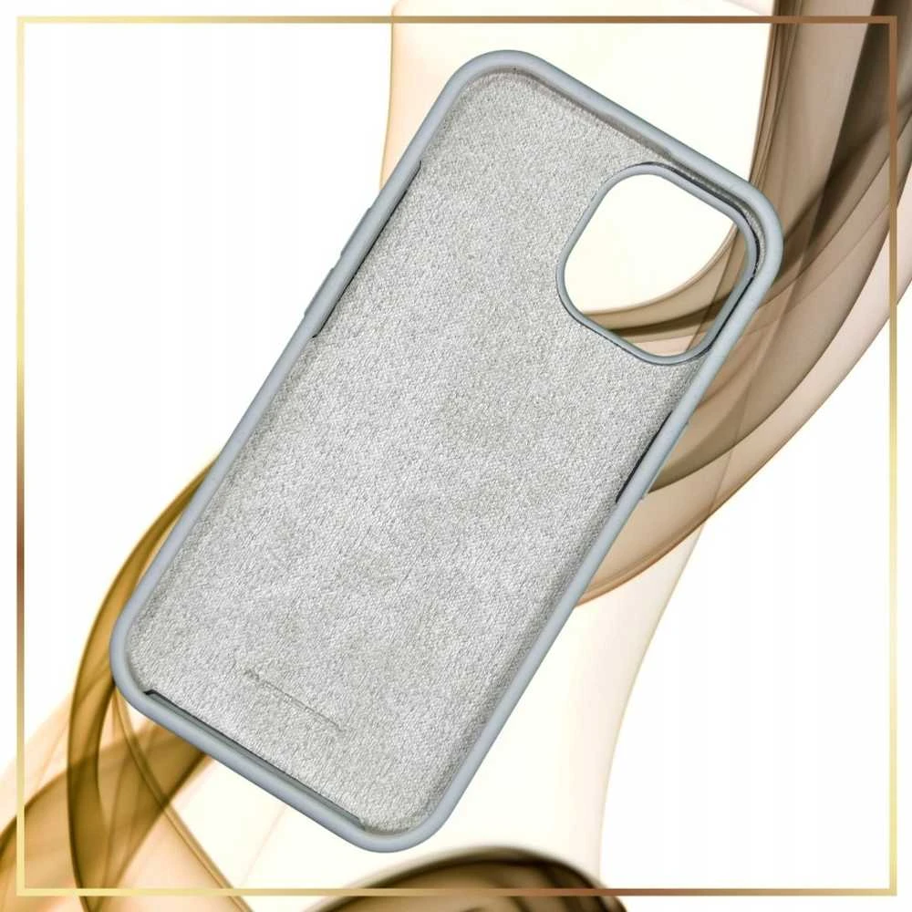 „Mercury“ silikoninis dėklas „Apple iPhone 15 Pro Max 6,7" (akmens spalvos)