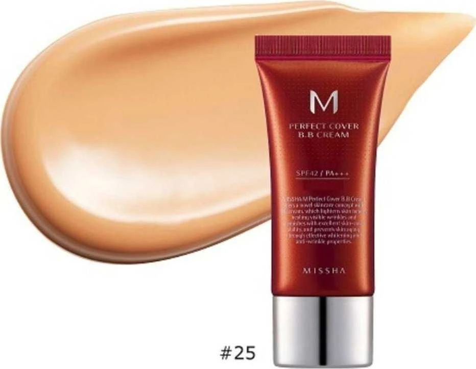 Missha Perfect Cover BB Kreminis SPF42 PA++++ No.25, 20 ml