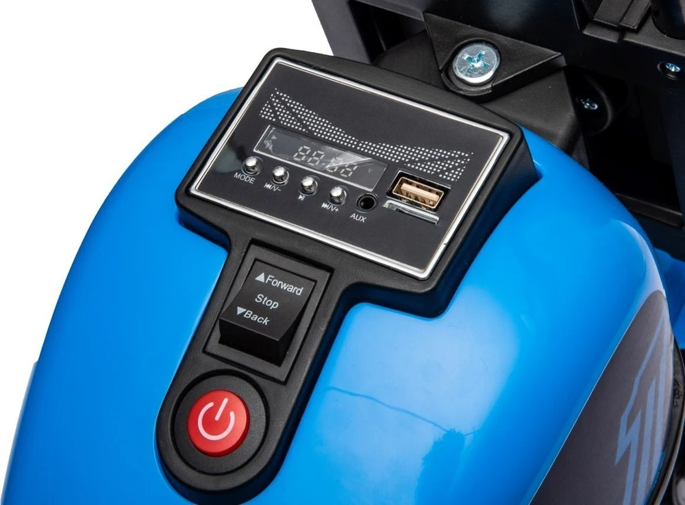 Triton Mėlyna Elektrinis motociklas Chopper FASTER, Mėlyna