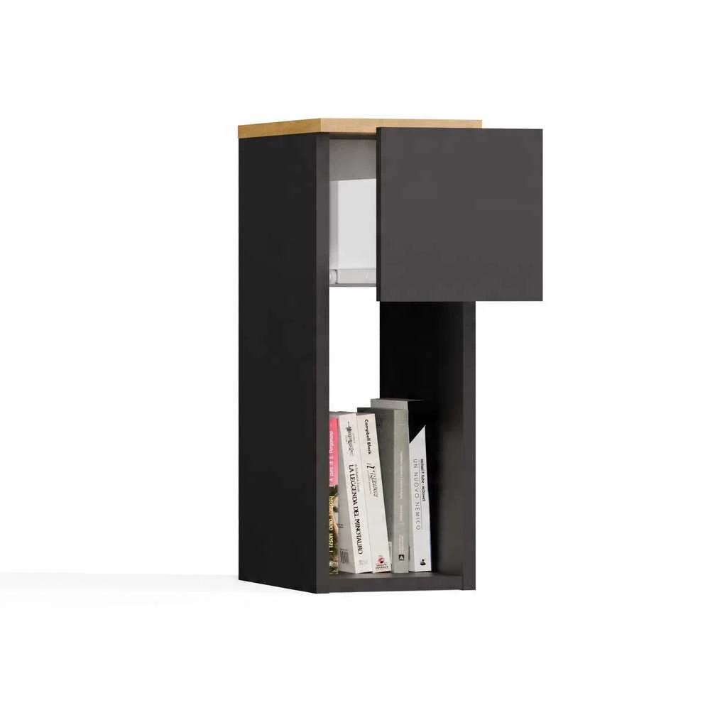 Top E Shop GALAX 20/1S naktinis staliukas, antracito/artisan