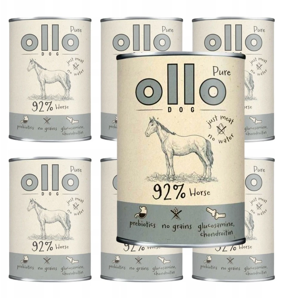 OLLO Pure Arklys – šlapias šunų maistas – 400g