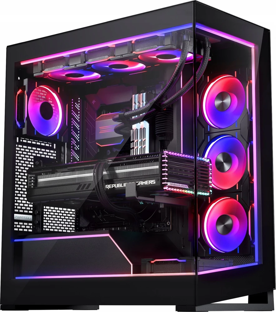 Phanteks NV5 Premium DRGB Kit + Power Hub, 3x išoriniam rėmui, 1x pagrindinės plokštės laido dangtelis - juodas