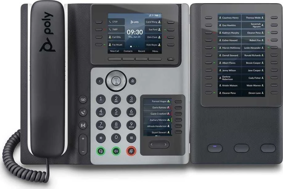 HP „Poly Edge E450“ IP telefonas su „PoE“ palaikymu