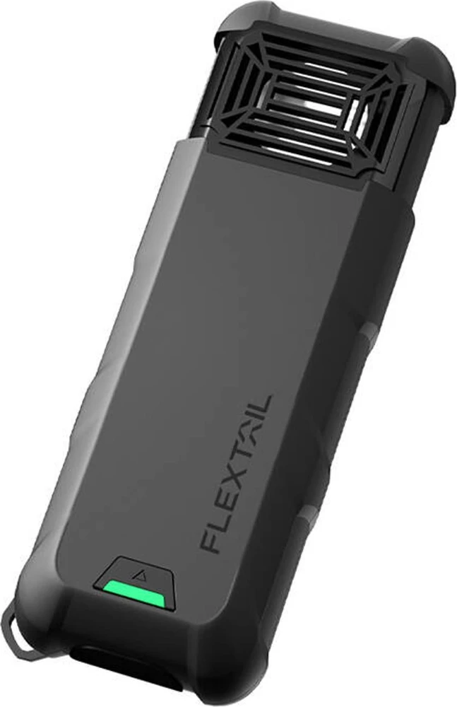 Nešiojamas du viename uodus atbaidantis Flextail Max Repel S (pilkas)