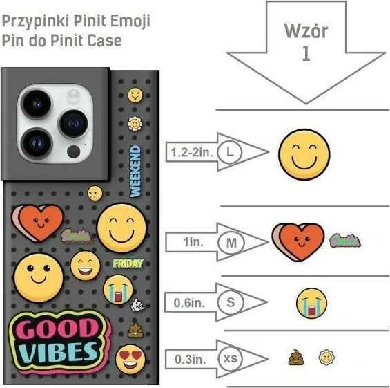 „Pinit“ jaustukų smeigtukas, skirtas „Pinit“ dėklo modeliui 1