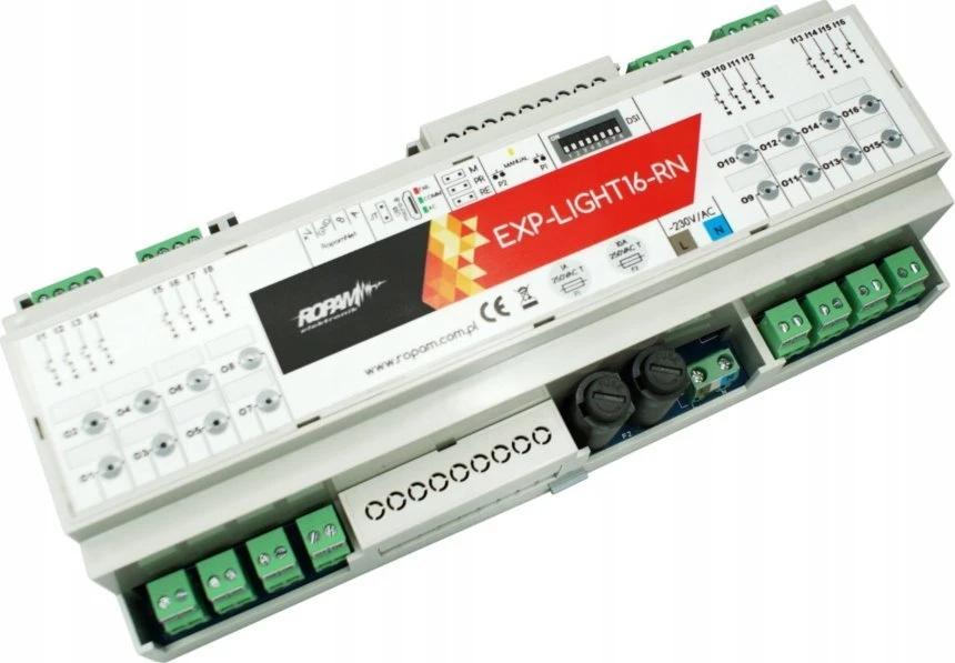 ROPAM EXP-LIGHT16-RN modulis su gnybtų jungtimis