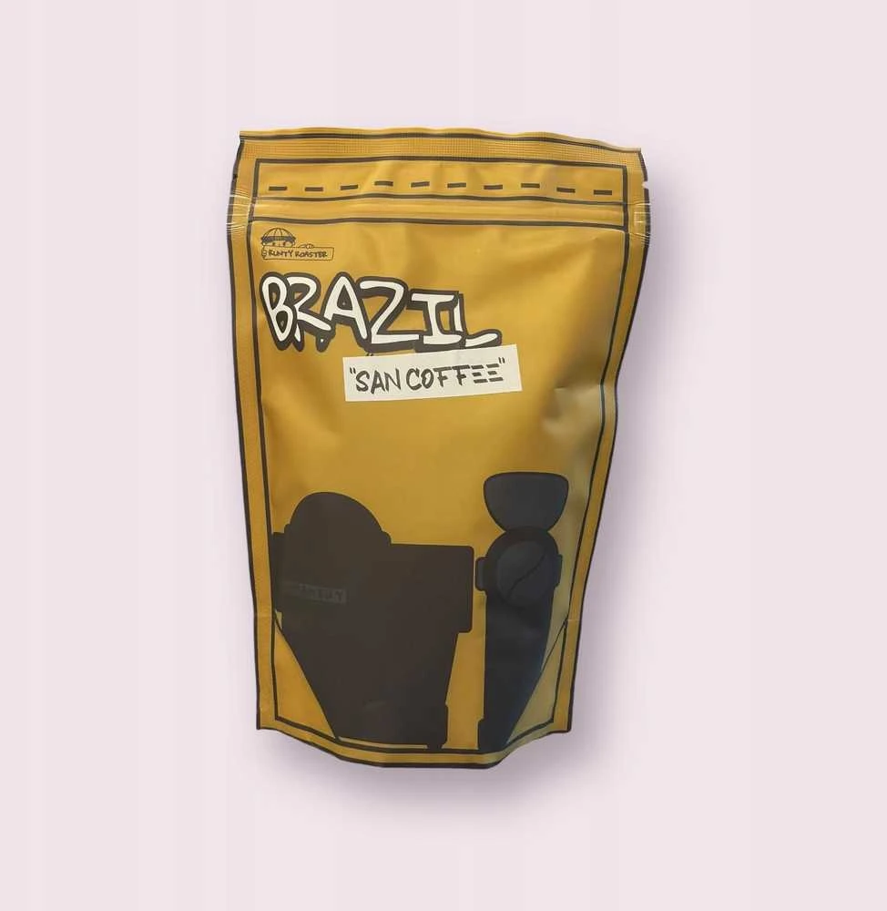 Runty Roaster skrudintos kavos pupelės Runty Roaster – skrudintos kavos pupelės Brazilija Sancoffee Patio Natural Espresso 250 g