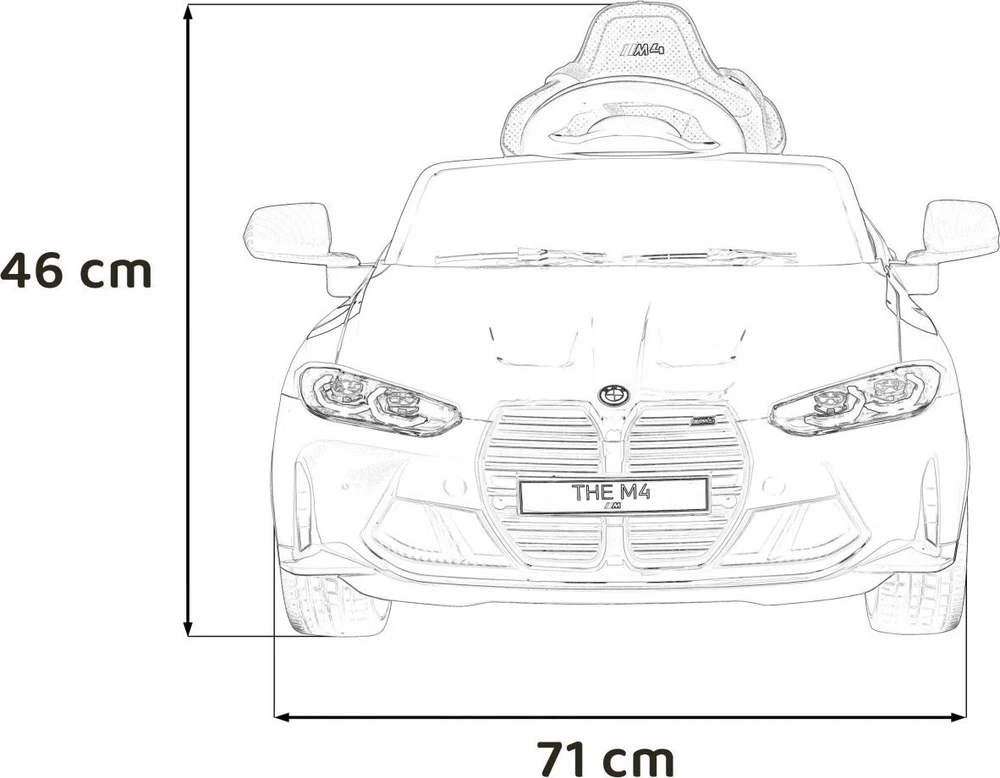 Triton Elektromobilis vaikams BMW M4, juodas