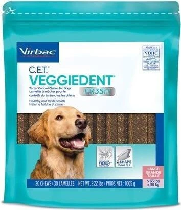 VIBRAC Veggiedent Fresh L – skanėstas šuniui – 500g