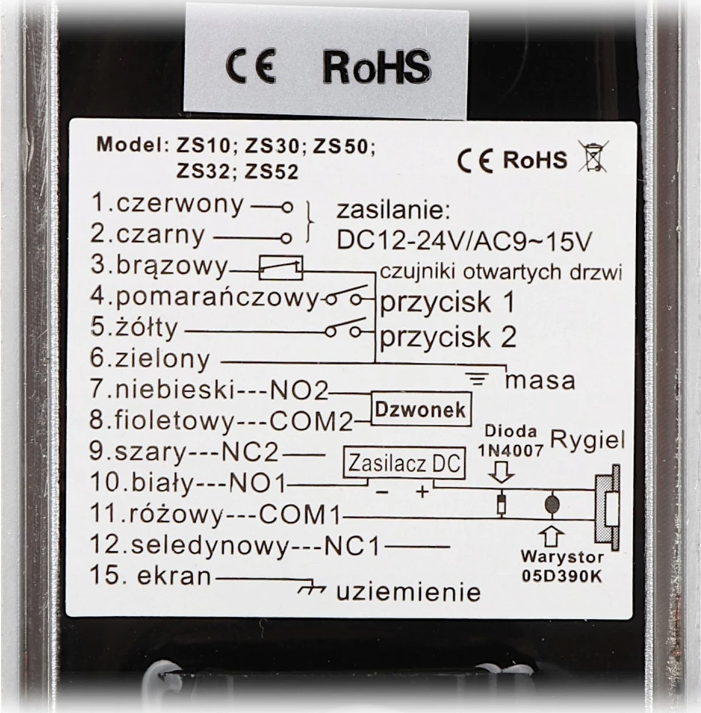 Triton ZAMEK SZYFROWY VIDOS ZS52