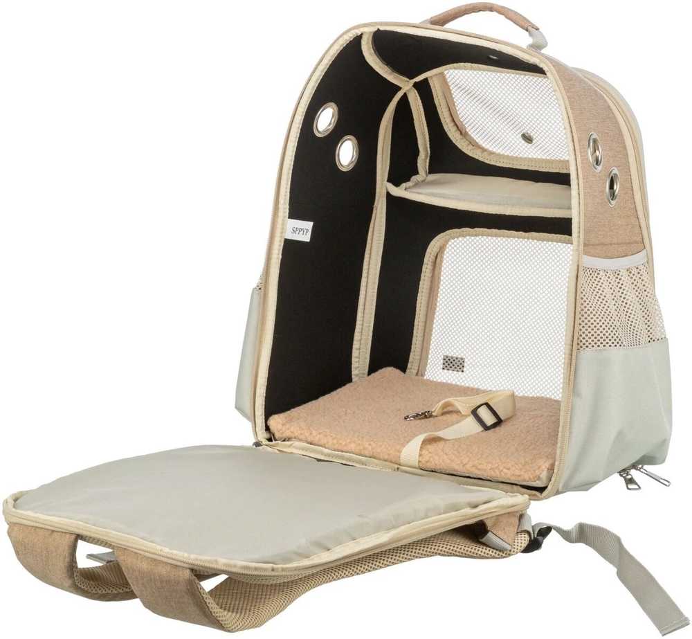 Trixie 28831, Soft pet carrier, Backpack pet carrier, Dog, 7kg, Top & front load, rusvai gelsvas