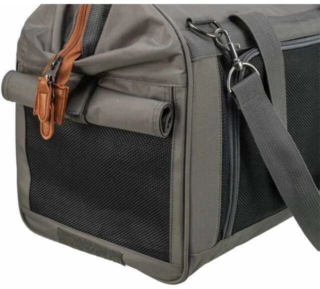 TRIXIE 28909, Minkšta augintinių nešioklė, Augintinių nešioklė lėktuvu, Šuo, 10 kg, Pakraunama iš viršaus ir priekio, Pilka