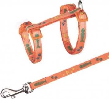 Trixie Komplektas katei nailoninis su petnešom,22-36 cm/10mm, 1,20m