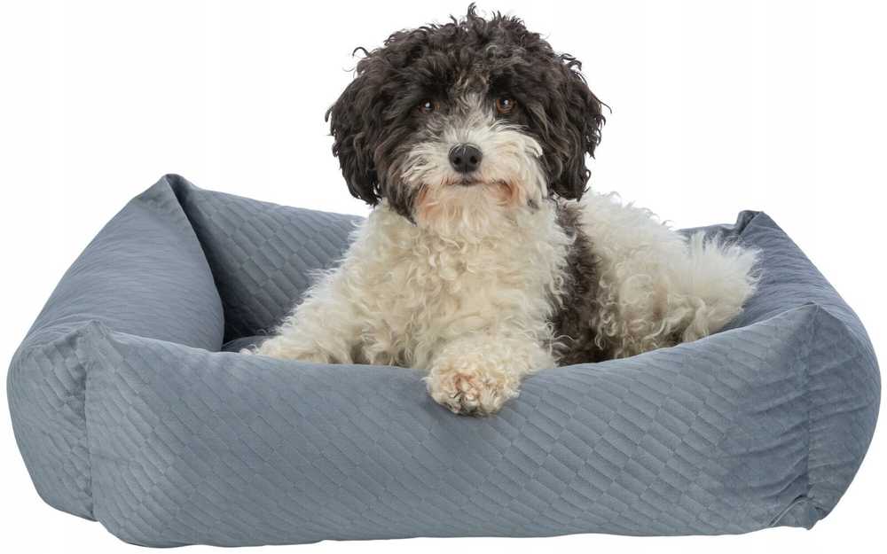 Trixie Trixie Alena bed, square, 80 × 60 cm, mėlynas-pilkas