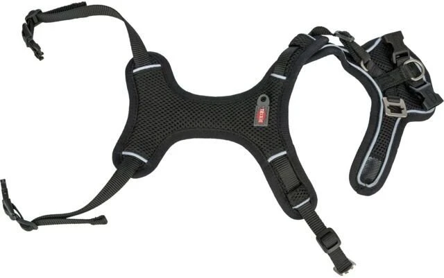 Trixie Premium FlexMesh, petnešos, šunims, juodos, XS–S: 40–57 cm/15 mm, pritaikytos mopsams ir buldogams