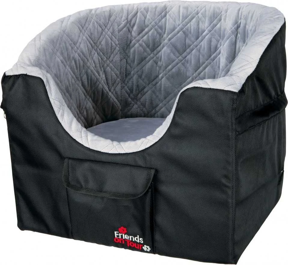 Trixie autokėdutė 41 × 39 × 42 cm pilkai juoda