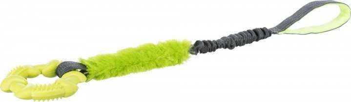 Trixie Bungee Tugger su ringiem, Žaislas, skirtingos spalvos, o 10/56 cm, su amortyzatorem