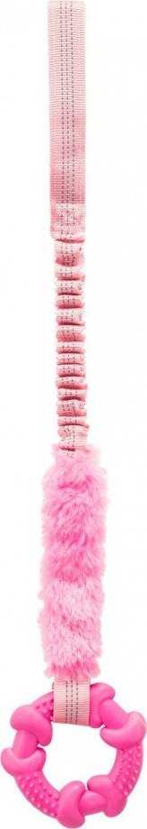 Trixie Bungee Tugger su ringiem, Žaislas, skirtingos spalvos, o 10/56 cm, su amortyzatorem