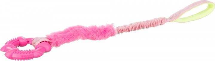 Trixie Bungee Tugger su ringiem, Žaislas, skirtingos spalvos, o 10/56 cm, su amortyzatorem