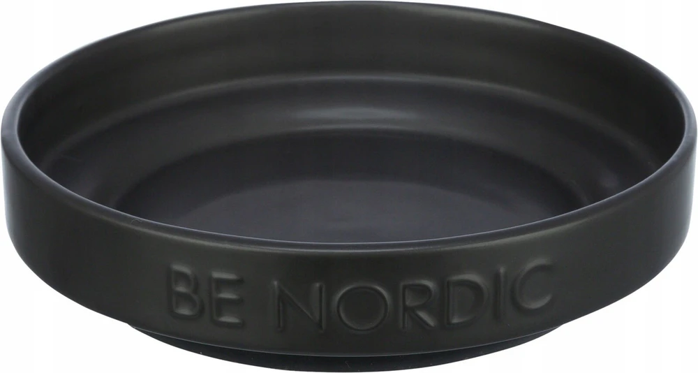 Trixie BE NORDIC, dubenėlis, dla kota, juoda, ceramika/guma, 0,3 l/o 16 cm