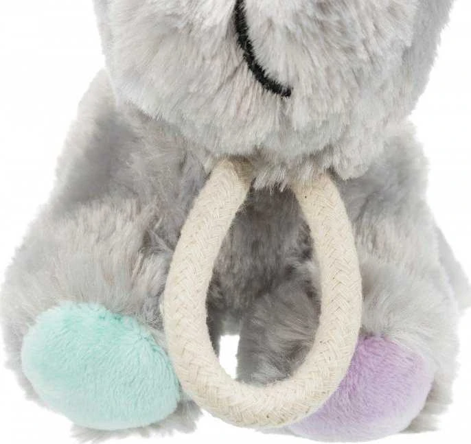 Trixie Junior Rope Dog, pliušinis, 24 cm
