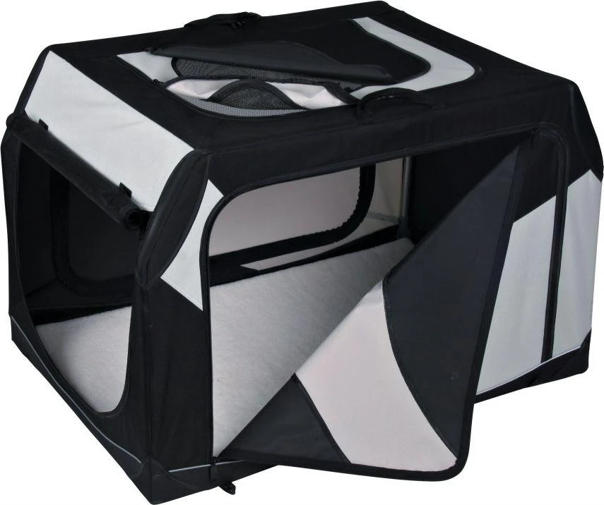 Trixie Box Transportowy ''Vario'' 91cm Nylon Juodai-pilka