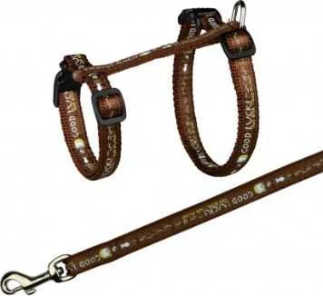 Trixie Komplektas katei nailoninis su petnešom,XL,34-57 cm/13mm, 1,20m
