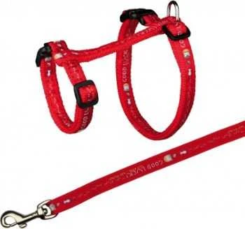Trixie Komplektas katei nailoninis su petnešom,XL,34-57 cm/13mm, 1,20m