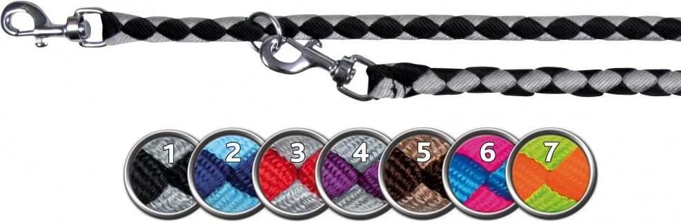 Trixie reguliuojamas Cavo dirželis - 18 mm L-XL - juodas ir sidabrinis