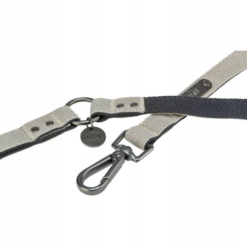 Trixie CityStyle smycz, medvilnė, šviesiai pilkas, M–L: 1.00 m/20 mm