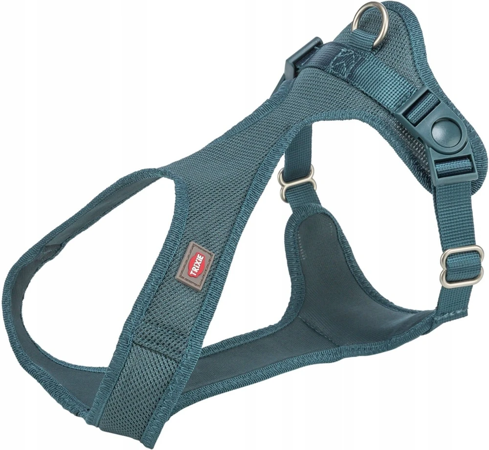 Trixie Comfort Soft, szelki, šuniui, petrol, S–M: 35–60 cm/20 mm